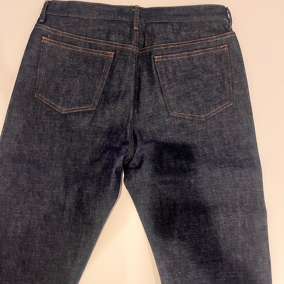 A.P.C. Dark Blue Straight Jeans for Men - Picture 4 of 4